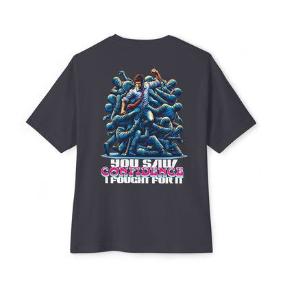 F&BPD - I Fought for Confidence Oversized Tee – Empowerment Streetwear