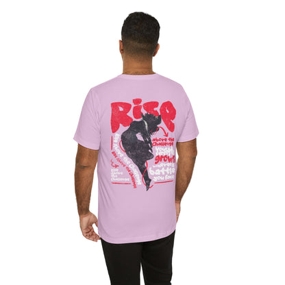 F&BPD - Unisex T-shirt - Rise Tee – Empowerment & Motivation Statement Shirt