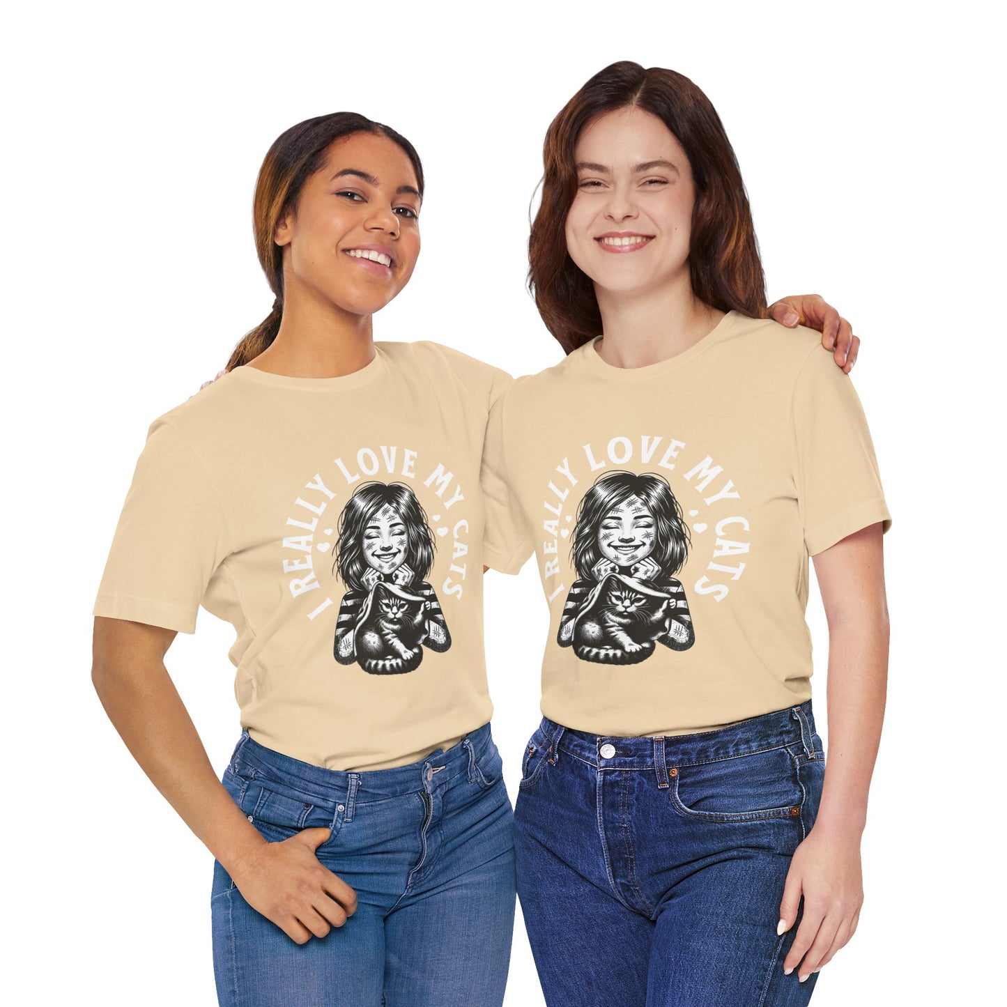 I Really Love My Cats T-Shirt | Cute Cat Lover Unisex Tee - FPD