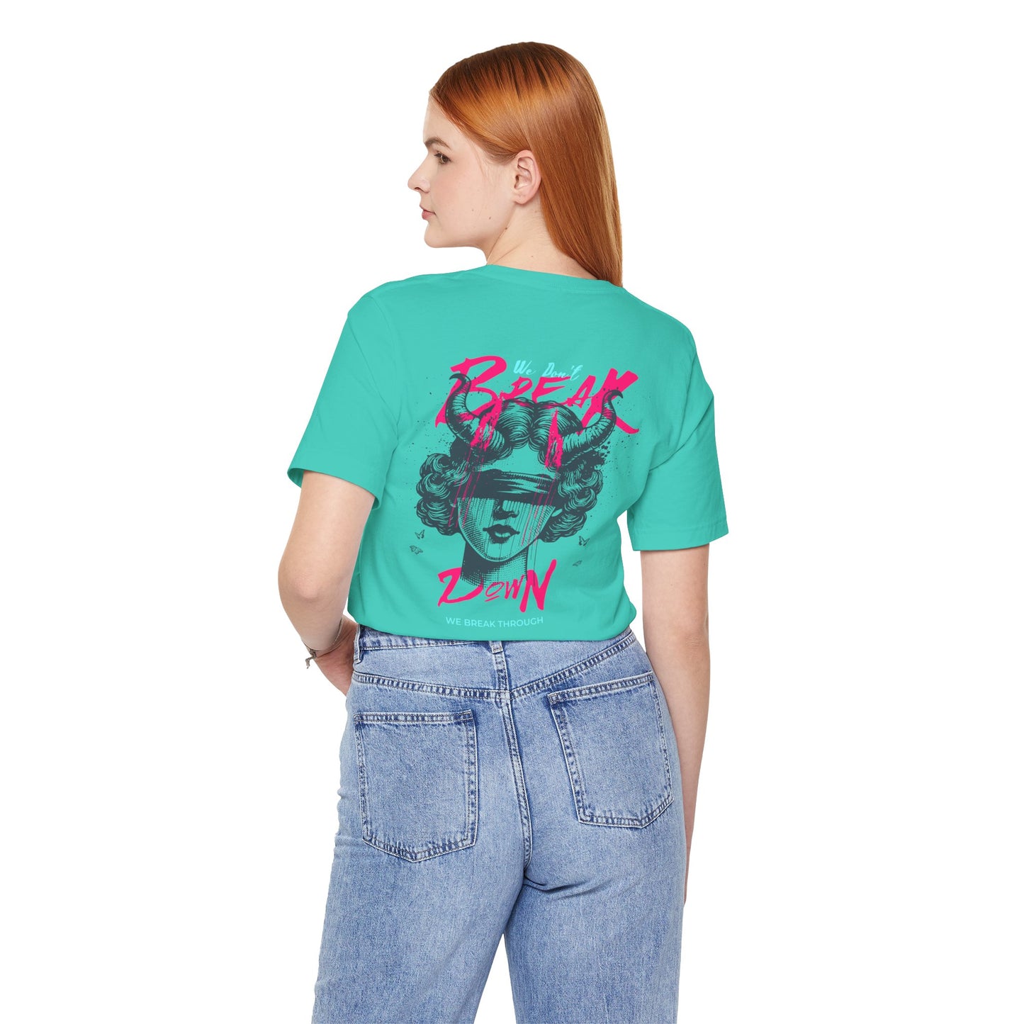F&BPD - Unisex T-shirt - We Don’t Break Down, We Breakthrough Tee – Resilience Anthem Shirt