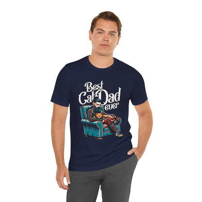 Best Cat Dad Ever Unisex T-Shirt – Perfect Gift for Cat Lovers - FPD