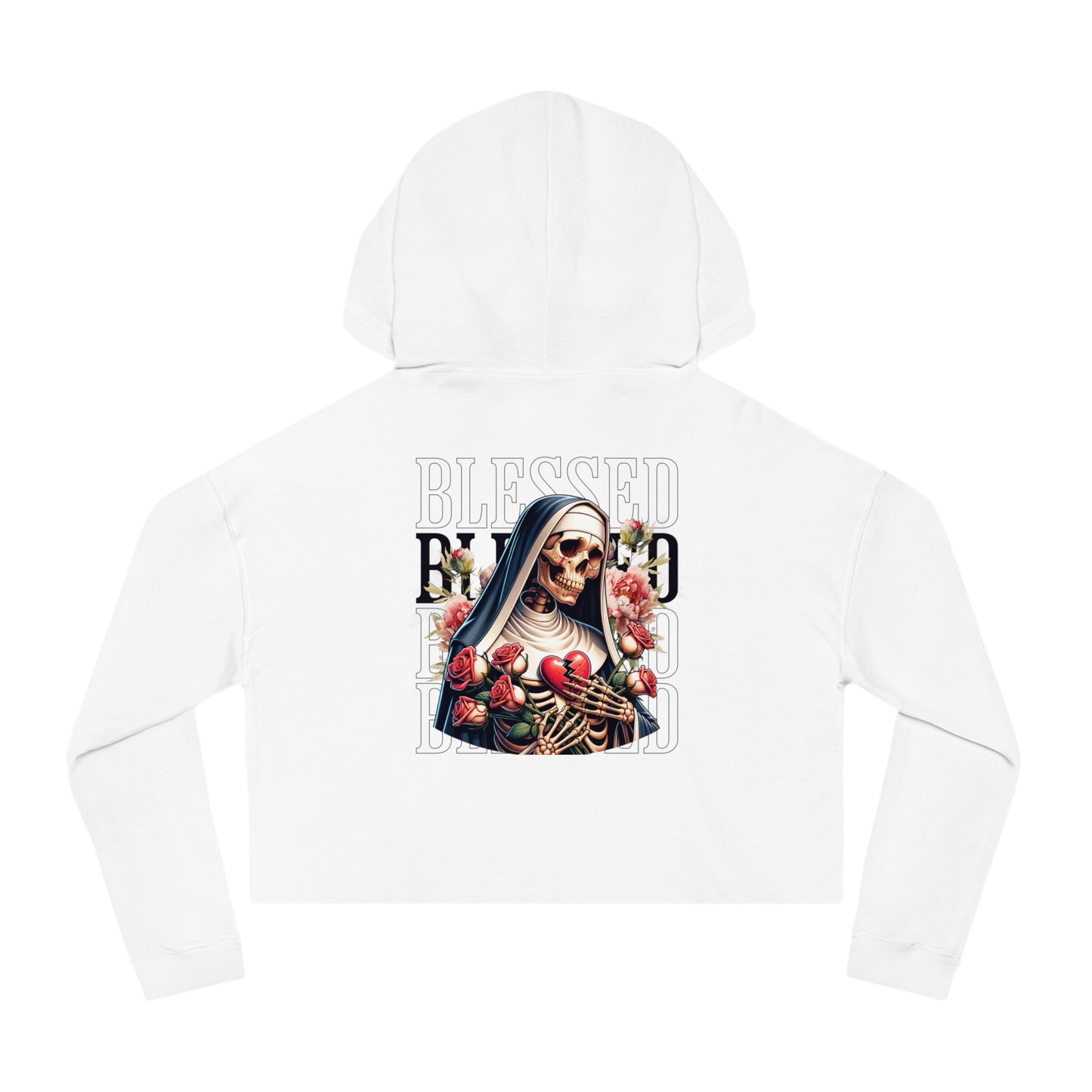 Blessed - Cropped Hooded Sweatshirt