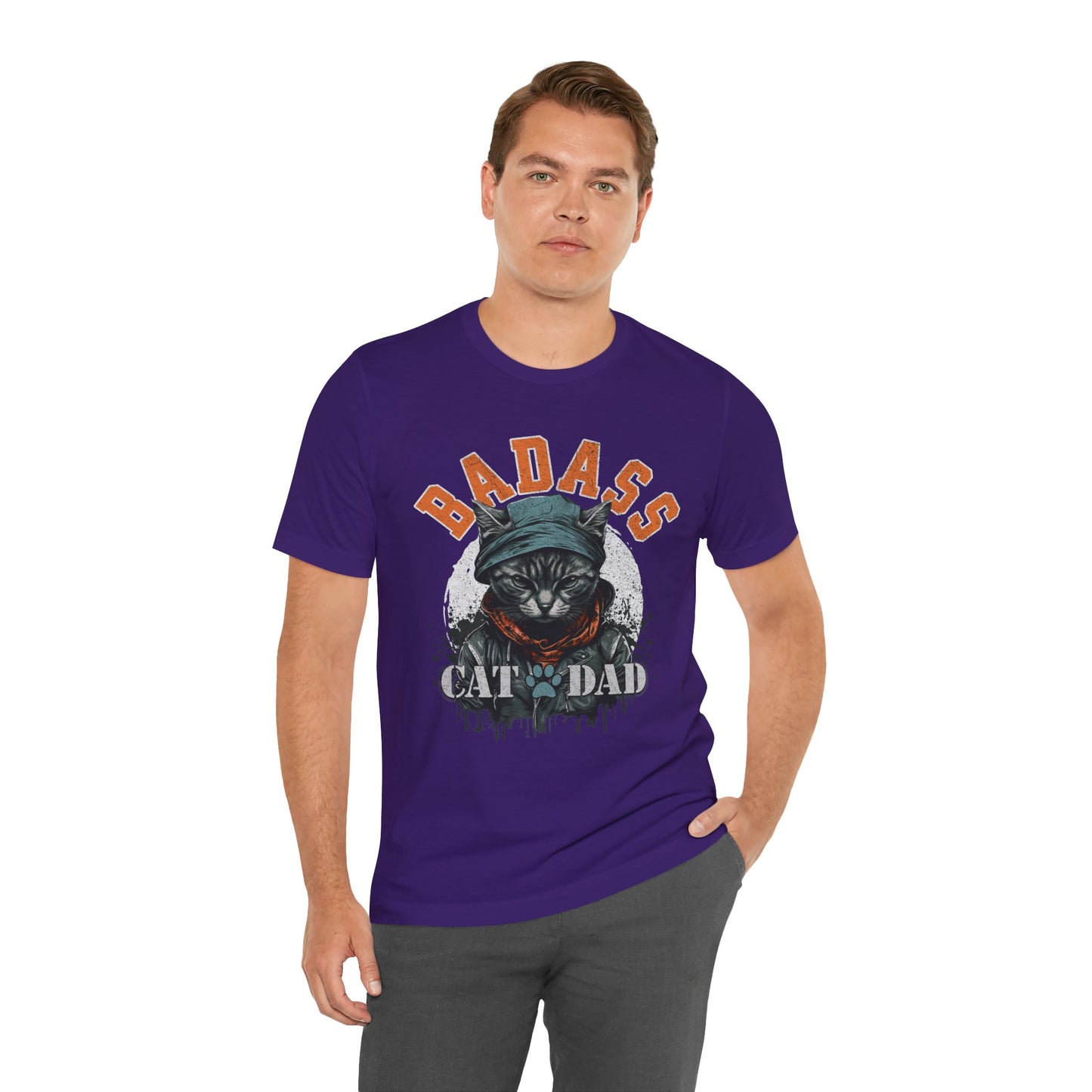 Badass Cat Dad Unisex T-Shirt – Funny Cat Lover Tee for Proud Pet Owners - FPD