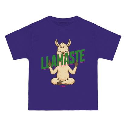 Funny Oversized T-Shirt Print – Yoga Llama Graphic Tee for Men & Women