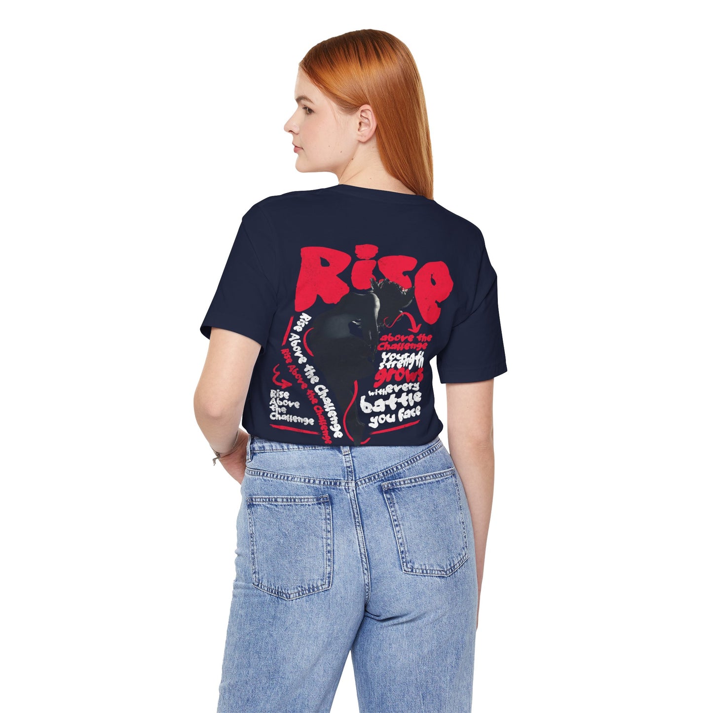 F&BPD - Unisex T-shirt - Rise Tee – Empowerment & Motivation Statement Shirt