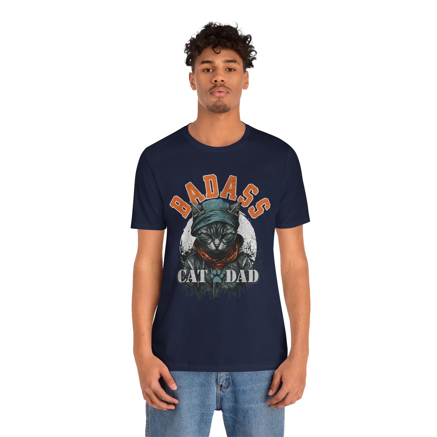 Badass Cat Dad Unisex T-Shirt – Funny Cat Lover Tee for Proud Pet Owners - FPD