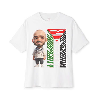 Palestinian Flag Freedom Peace Equality Oversized Tee – Solidarity Shirt - FPD