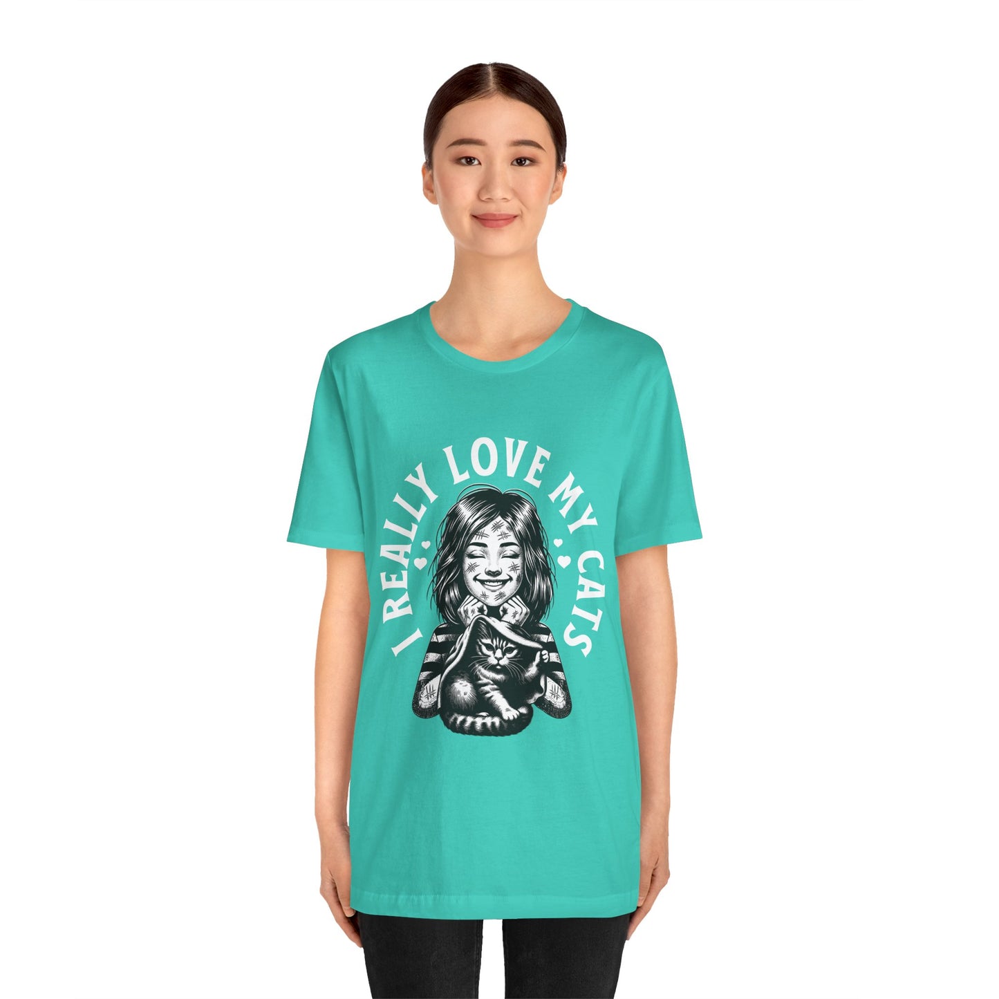 I Really Love My Cats T-Shirt | Cute Cat Lover Unisex Tee - FPD