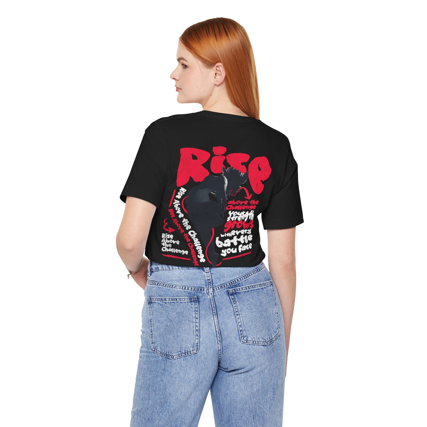 F&BPD - Unisex T-shirt - Rise Tee – Empowerment & Motivation Statement Shirt