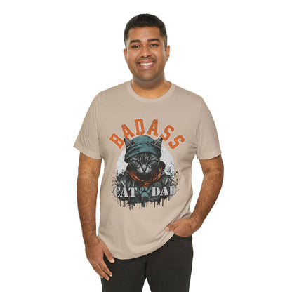 Badass Cat Dad Unisex T-Shirt – Funny Cat Lover Tee for Proud Pet Owners - FPD