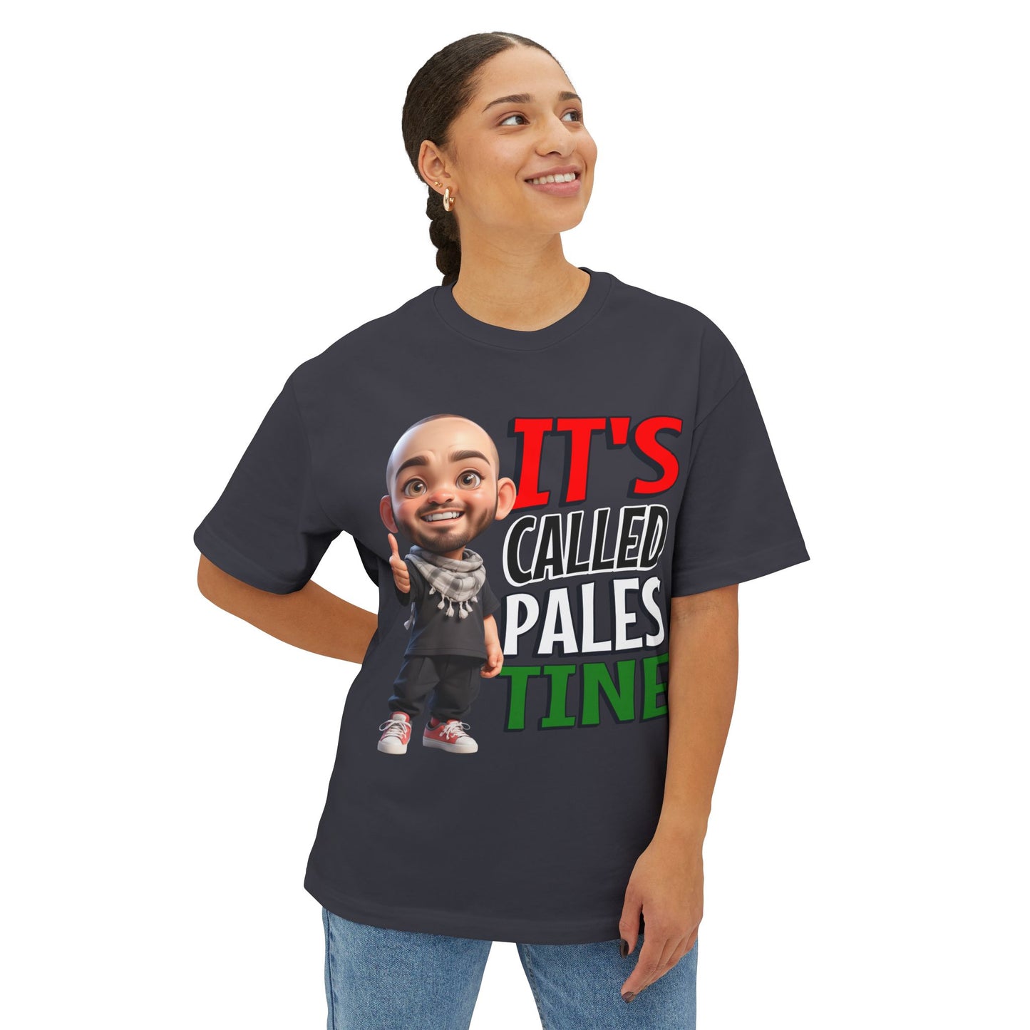 It’s Called Palestine Oversized Tee – Bold Pro-Palestine Graphic Shirt - FPD