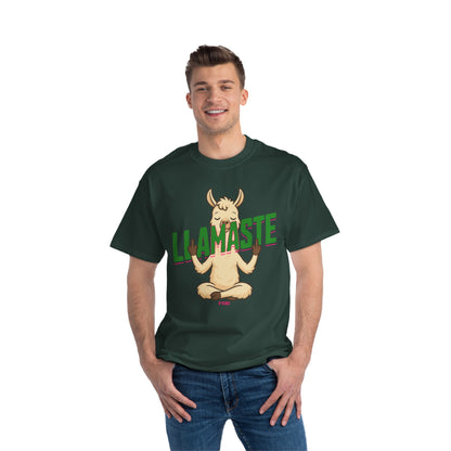 Funny Oversized T-Shirt Print – Yoga Llama Graphic Tee for Men & Women