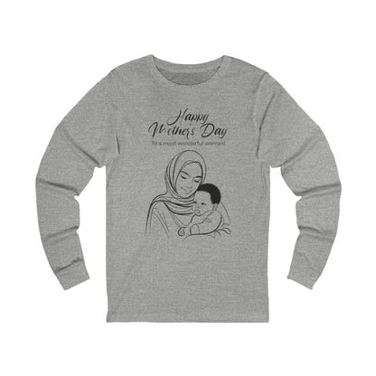 Mother’s Day Long Sleeve T-Shirt – Thoughtful Gift for Moms, Comfortable Unisex Tee