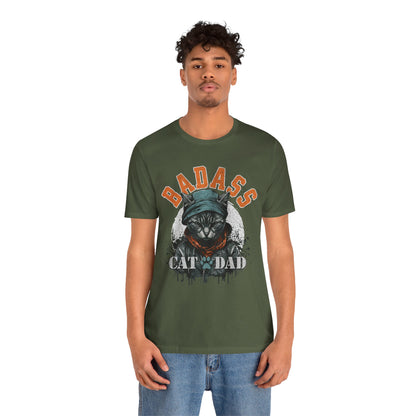 Badass Cat Dad Unisex T-Shirt – Funny Cat Lover Tee for Proud Pet Owners - FPD