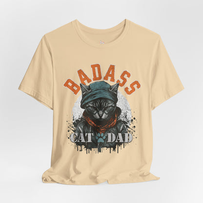 Badass Cat Dad Unisex T-Shirt – Funny Cat Lover Tee for Proud Pet Owners - FPD