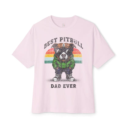 FPD - Best Pitbull Dad Oversized Tee – Dog Lover Streetwear