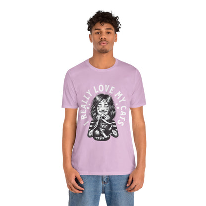 I Really Love My Cats T-Shirt | Cute Cat Lover Unisex Tee - FPD