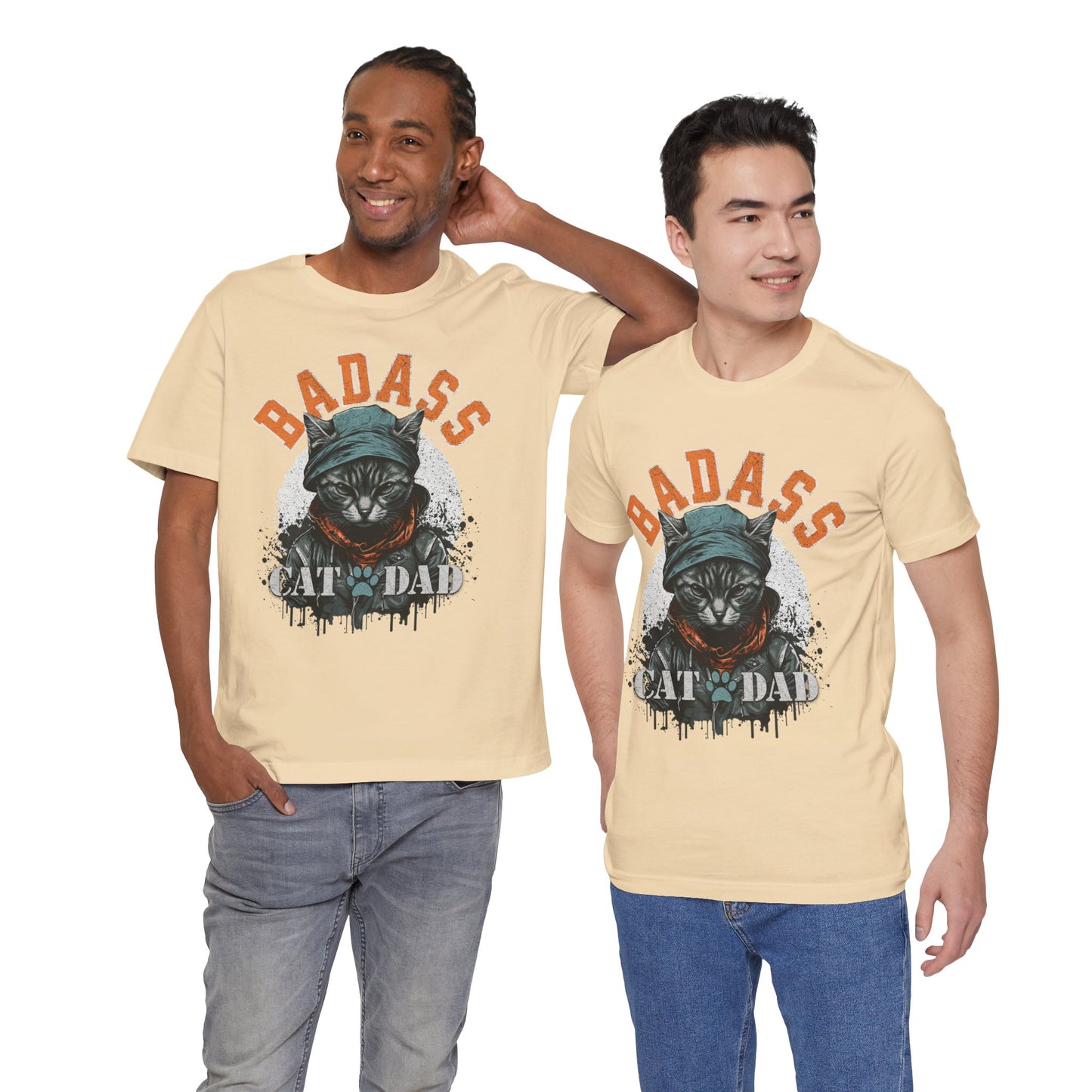 Badass Cat Dad Unisex T-Shirt – Funny Cat Lover Tee for Proud Pet Owners - FPD