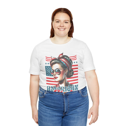 American Mom T-Shirt – Patriotic Tee for Moms