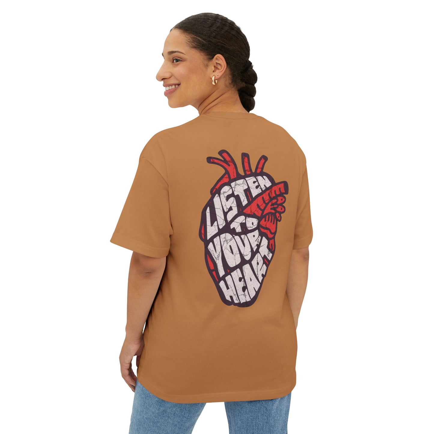F&BPD - Listen to Your Heart Oversized Tee – Intuition Statement Streetwear