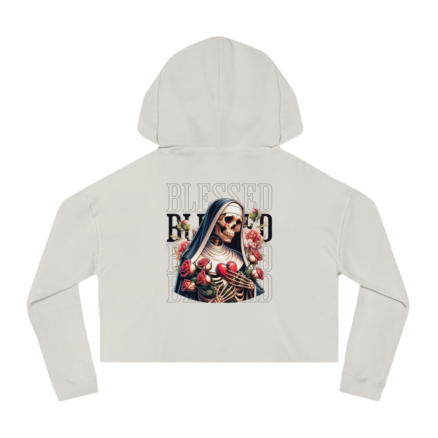 Blessed - Cropped Hooded Sweatshirt