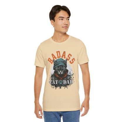Badass Cat Dad Unisex T-Shirt – Funny Cat Lover Tee for Proud Pet Owners - FPD