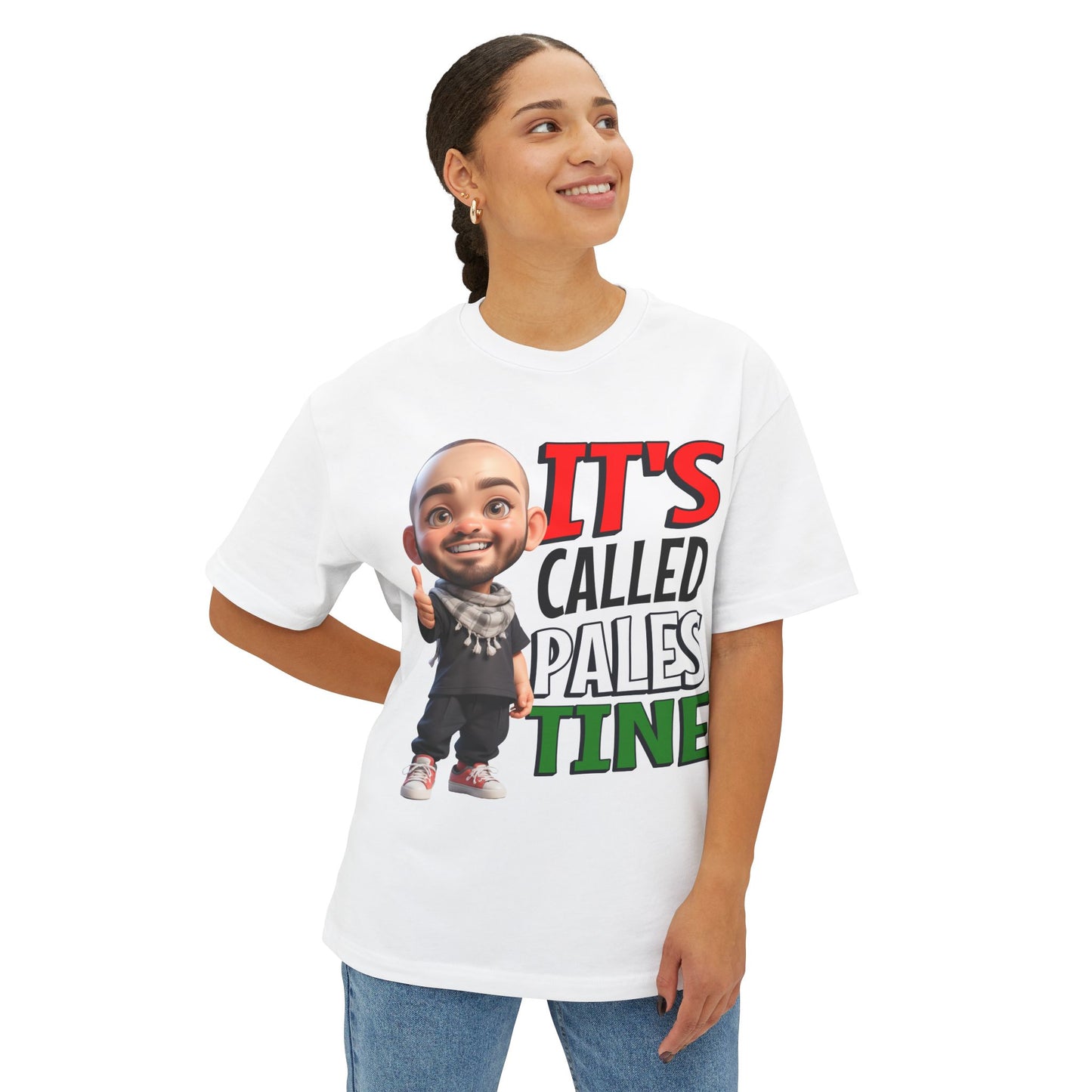 It’s Called Palestine Oversized Tee – Bold Pro-Palestine Graphic Shirt - FPD