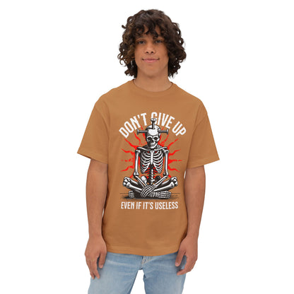 FPD - Don’t Give Up Oversized Tee – Grit & Persistence Statement Shirt