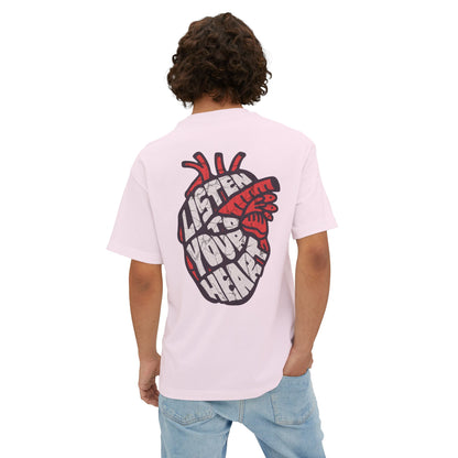 F&BPD - Listen to Your Heart Oversized Tee – Intuition Statement Streetwear