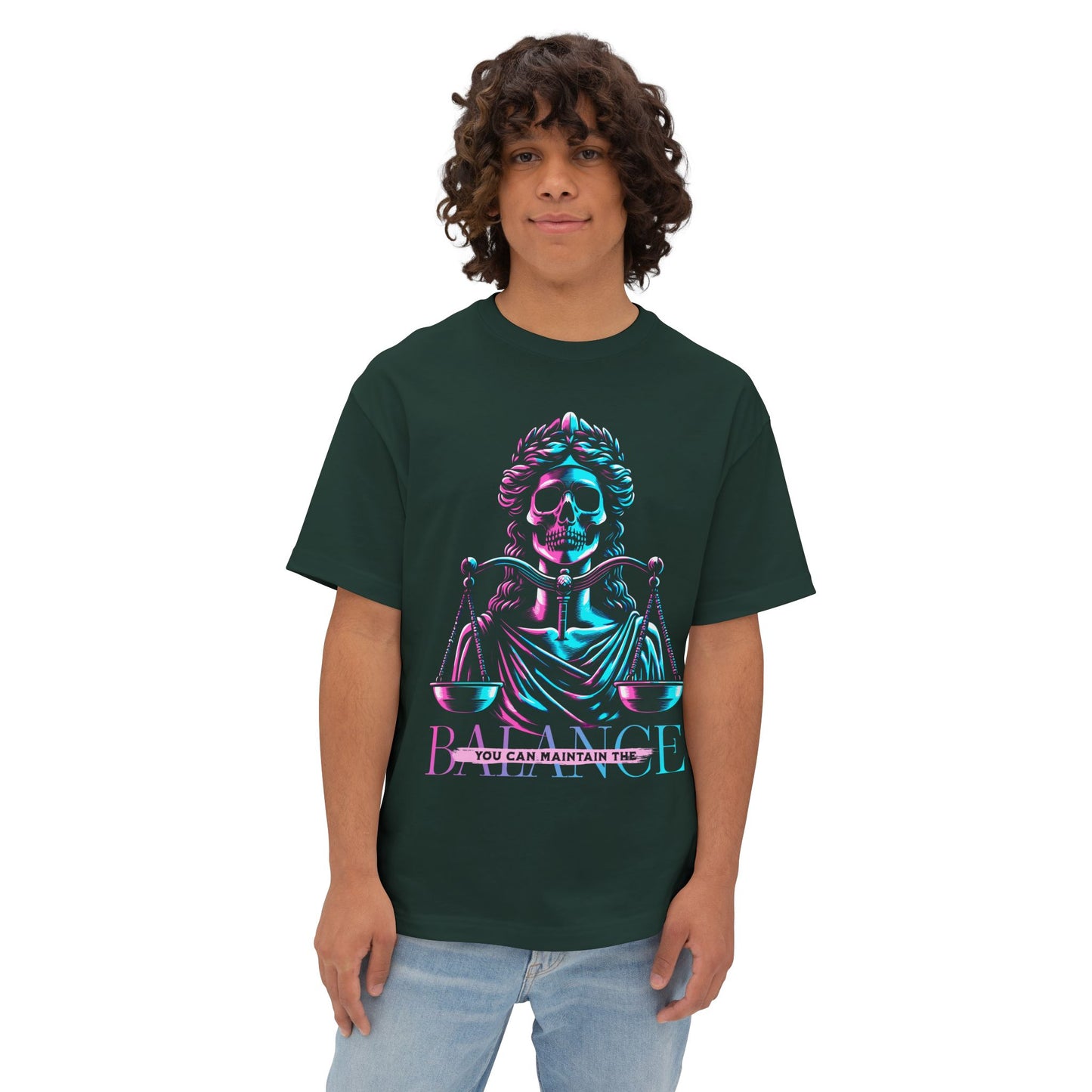 FPD - Maintain the Balance Oversized Tee – Wellness & Mindfulness Shirt