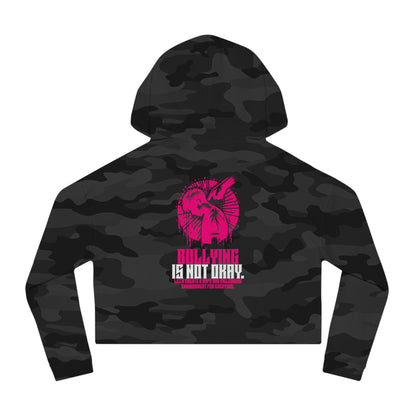 Bullying is NOT okay - Cropped Hooded Sweatshirt