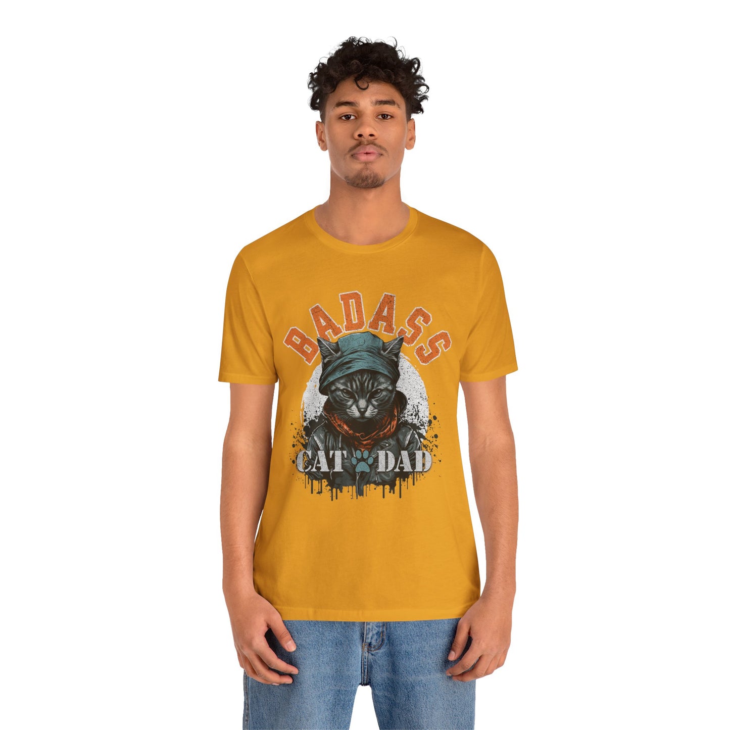 Badass Cat Dad Unisex T-Shirt – Funny Cat Lover Tee for Proud Pet Owners - FPD
