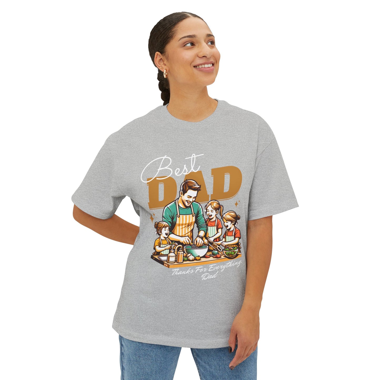 Best Dad Oversized T-Shirt – Relaxed Fit | Father’s Day Gift