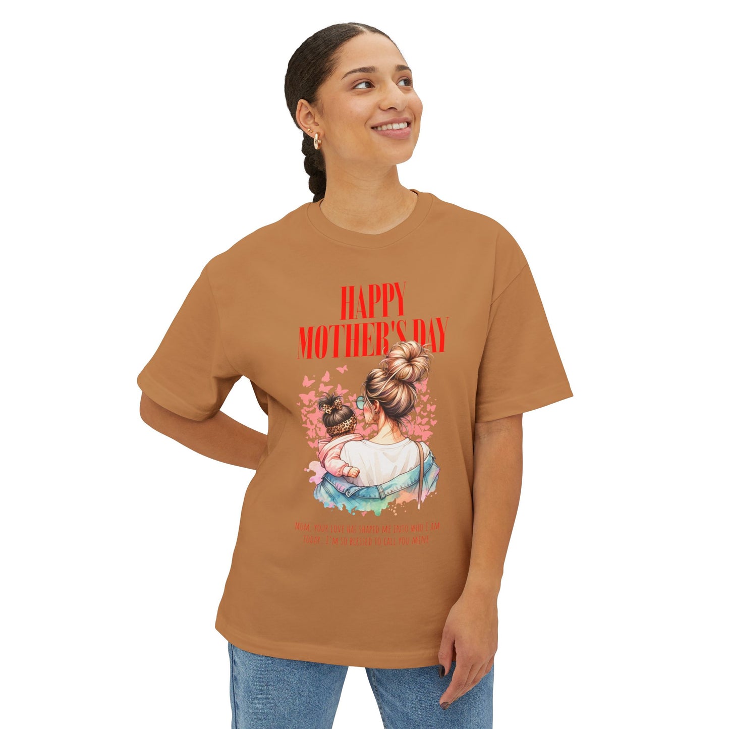 Happy Mother’s Day Oversized T-Shirt – Relaxed Fit Gift for Moms