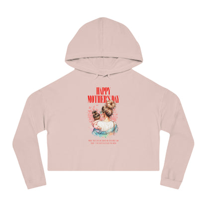 Happy Mother’s Day Cropped Hoodie – Trendy Gift for Mom