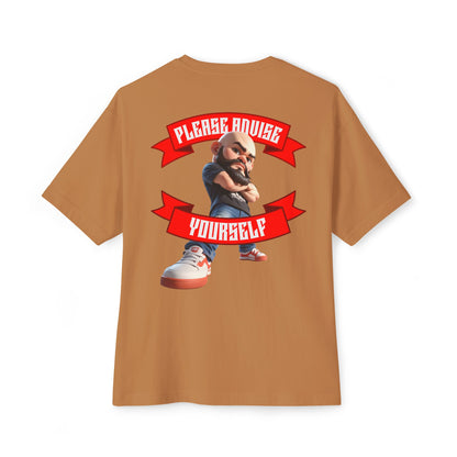 Oversized Sarcasm Streetwear Tee – “Please Advise Yourself” - BPD