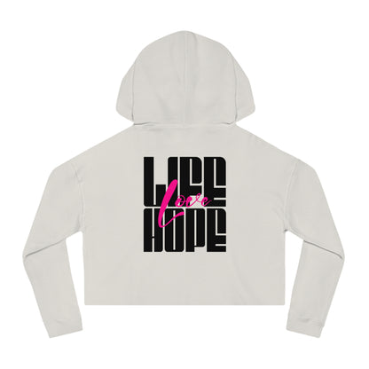 Love Life Hope - Love Life Hope Cropped Hoodie | Inspirational Streetwear