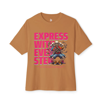FPD - Express With Every Step Oversized Tee – Creative Confidence Shirt
