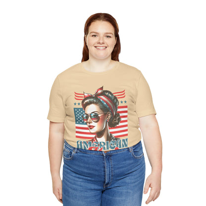American Mom T-Shirt – Patriotic Tee for Moms