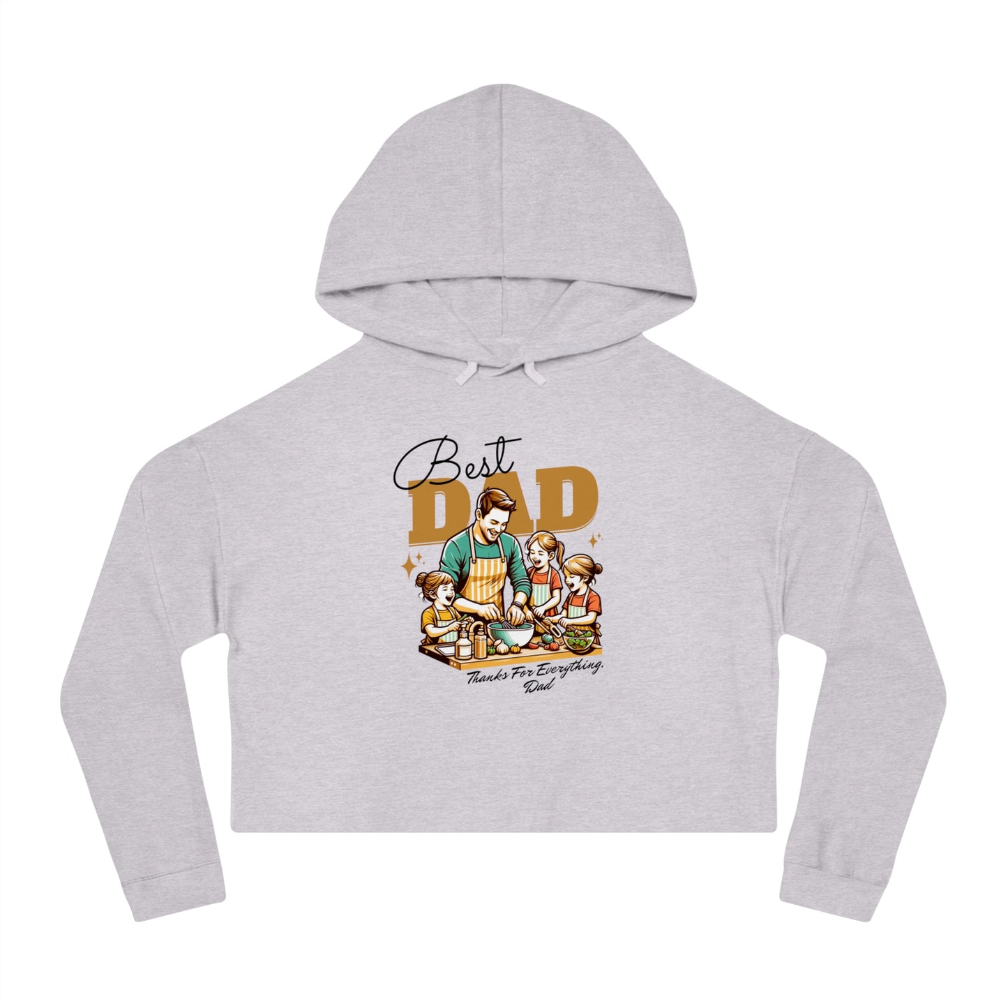 Best Dad Cropped Hoodie – Women’s Fit | Father’s Day Gift