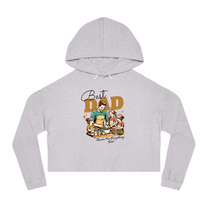 Best Dad Cropped Hoodie – Women’s Fit | Father’s Day Gift