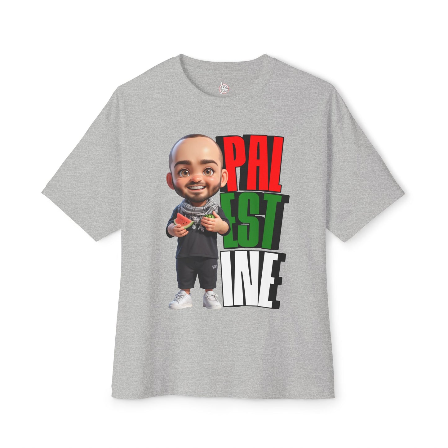 Palestine Watermelon Oversized Tee – Symbol of Resistance Graphic Shirt - FPD