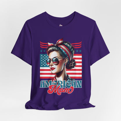American Mom T-Shirt – Patriotic Tee for Moms
