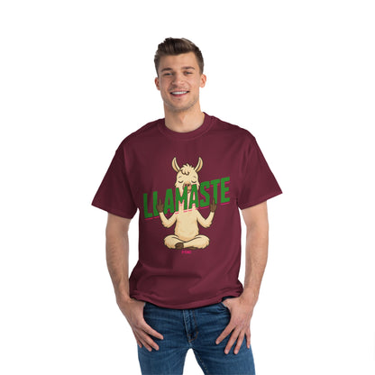 Funny Oversized T-Shirt Print – Yoga Llama Graphic Tee for Men & Women
