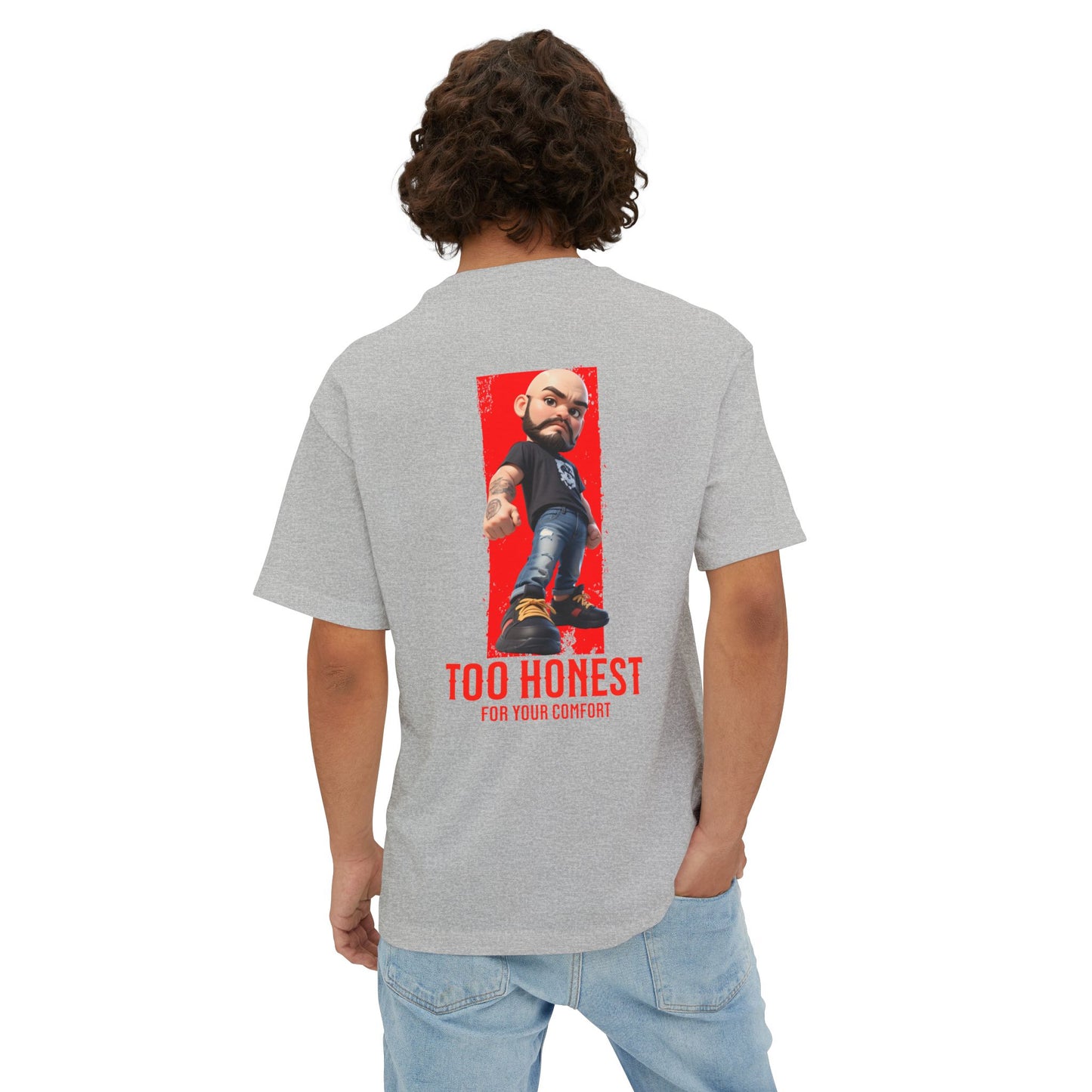 Oversized Graphic Tee – “Too Honest For Your Comfort” - BPD