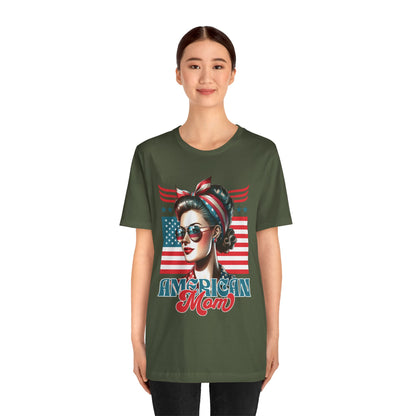 American Mom T-Shirt – Patriotic Tee for Moms