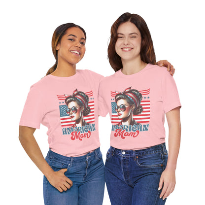 American Mom T-Shirt – Patriotic Tee for Moms