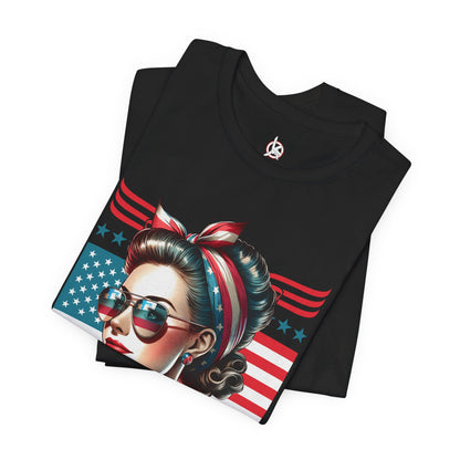 American Mom T-Shirt – Patriotic Tee for Moms