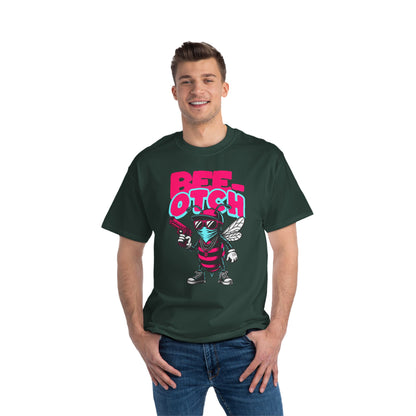 Bee-otch Oversized Graphic T-Shirt – Funny Streetwear Print Tee for Men & Women