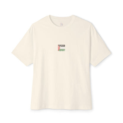 Palestinian Flag Blood Peace Prosperity Oversized Tee – Freedom & Solidarity Shirt - F&BPD